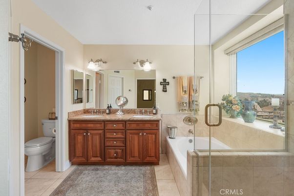 Bathroom, Dual Sink Vanities, Glass Shower, Interior
