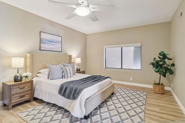Bedroom, Interior, Wood Texture Flooring