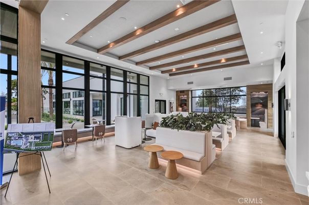 Interior, Living room, Recessed Lighting, Wooden Beams