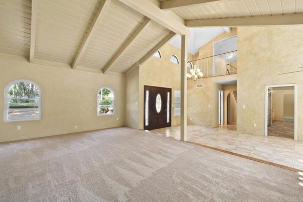 Chandelier, Empty room, Interior