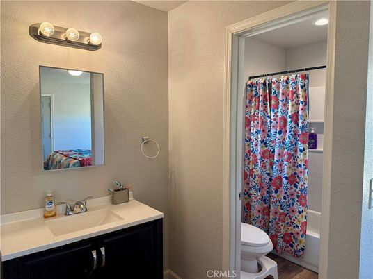 Bathroom, Interior, Recessed Lighting, Wood Texture Flooring
