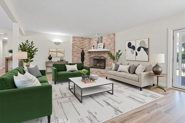Fireplace, Interior, Living room, Stone Walls, Wood Texture Flooring