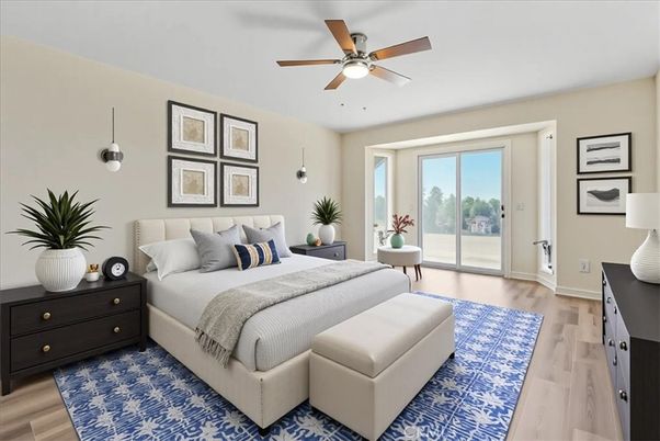 Bedroom, Interior, Wood Texture Flooring