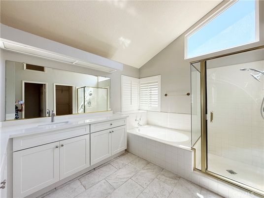 Bathroom, Dual Sink Vanities, Glass Shower, Interior