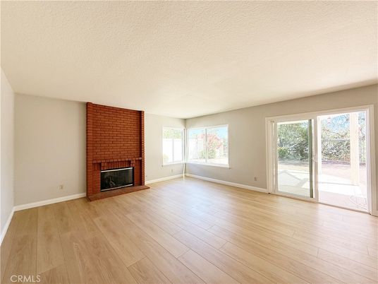 Empty room, Fireplace, Interior, Wood Texture Flooring