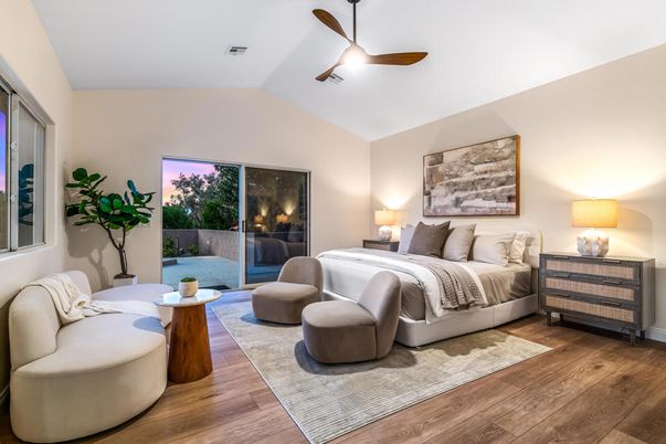 Bedroom, Interior, Wood Texture Flooring