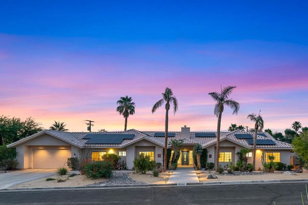 Attached, Exterior, Facade, Solar Panels, Mediterranean