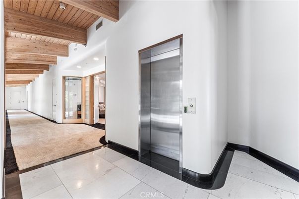 Elevator, Interior, Recessed Lighting, Wooden Beams, Wooden Ceilings