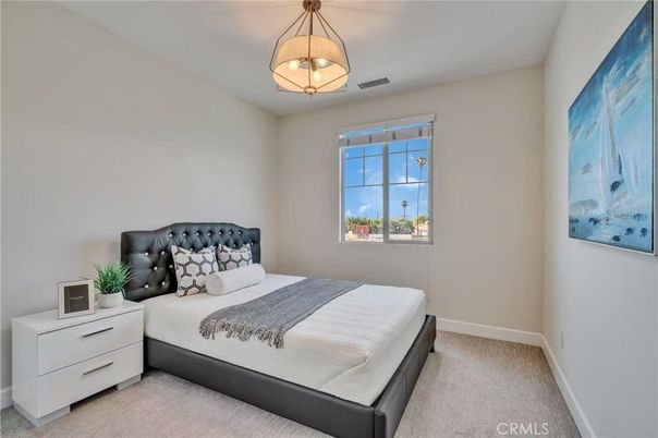 Bedroom, Interior, Pendant Lights