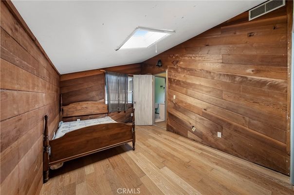 Bedroom, Interior, Wood Texture Flooring, Wooden Walls