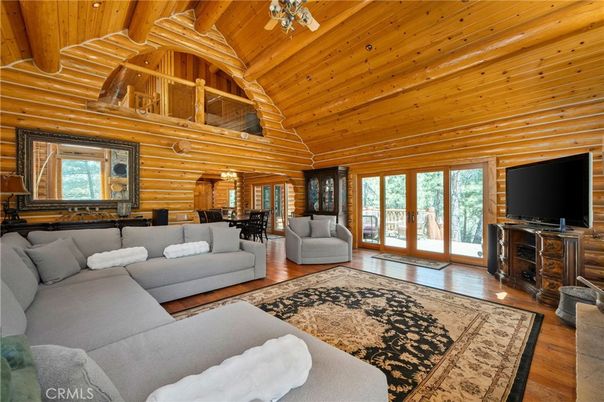 Chandelier, Dining room, Interior, Living room, Wooden Beams, Wooden Ceilings, Wood Texture Flooring, Wooden Walls