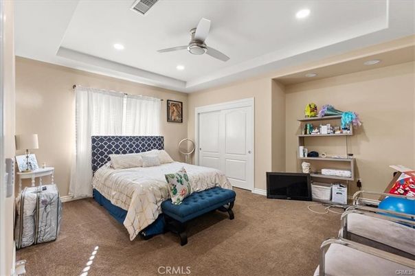Bedroom, Interior, Recessed Lighting