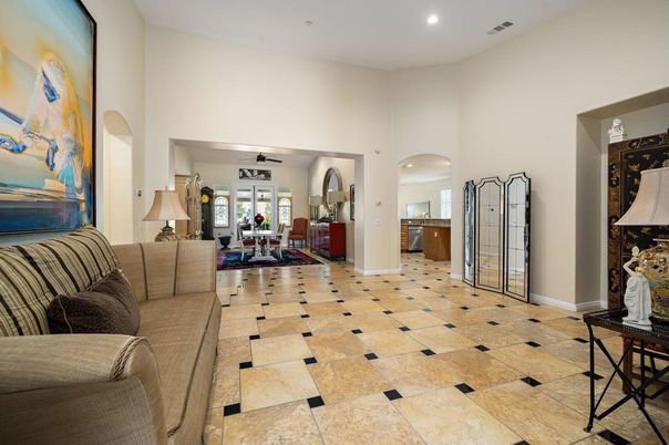 Interior, Living room, Recessed Lighting