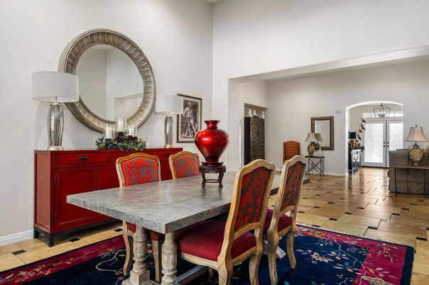 Dining room, Interior, Wood Texture Flooring