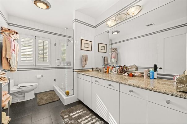 Bathroom, Dual Sink Vanities, Glass Shower, Interior