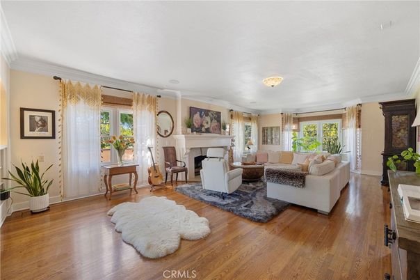 Fireplace, Interior, Living room, Pendant Lights, Wood Texture Flooring