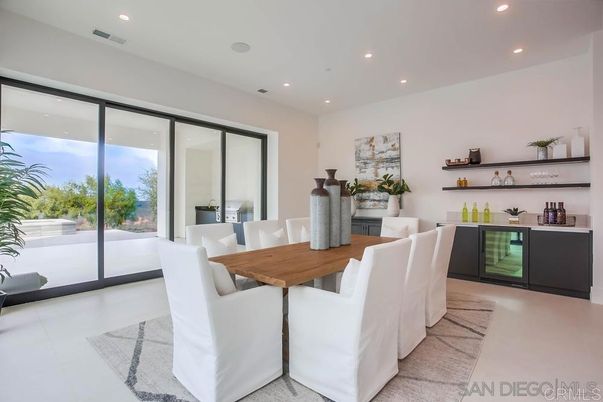 Dining room, Interior, Recessed Lighting