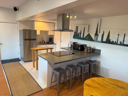 Interior, Kitchen, Wood Texture Flooring