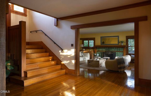 Fireplace, Interior, Wood Texture Flooring
