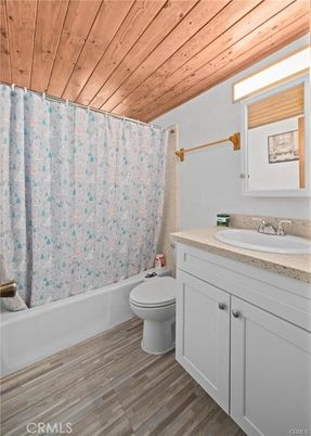 Bathroom, Interior, Wooden Ceilings, Wood Texture Flooring