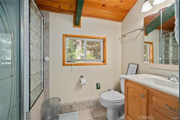 Bathroom, Interior, Wooden Beams