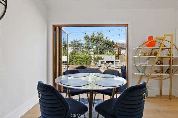 Dining room, Interior, Wood Texture Flooring