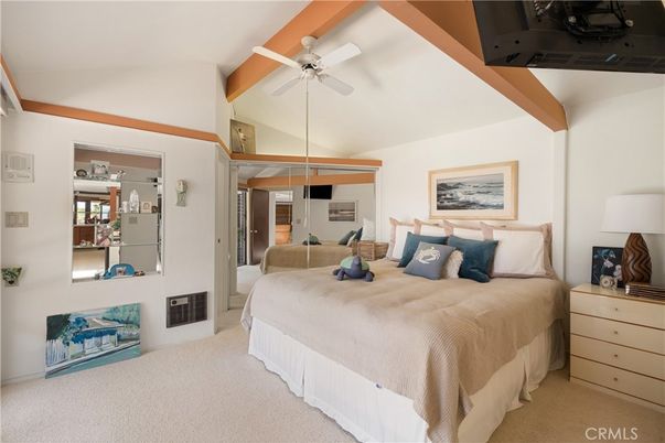 Bedroom, Interior, Wooden Beams