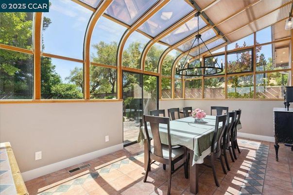 Dining room, Glass Ceilings, Interior, Sun Room