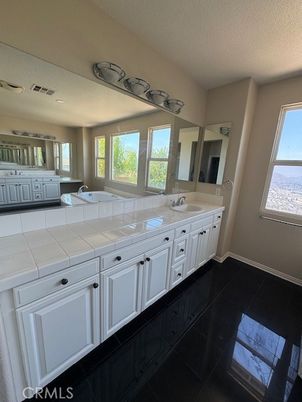 Bathroom, Dual Sink Vanities, Interior, Tile Countertops