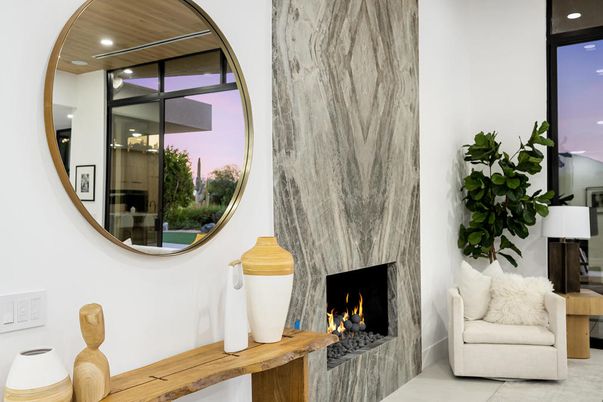 Fireplace, Interior, Recessed Lighting