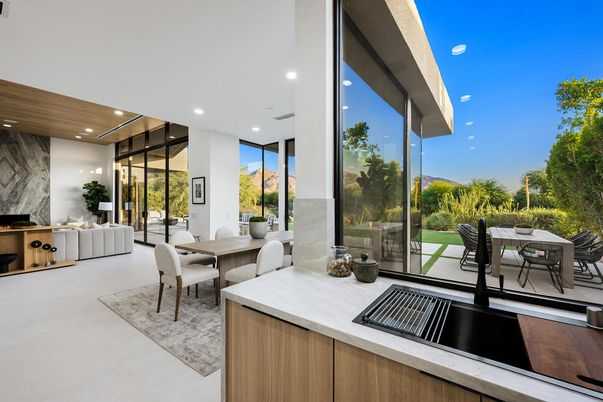 Dining room, Interior, Kitchen, Recessed Lighting, Wooden Ceilings