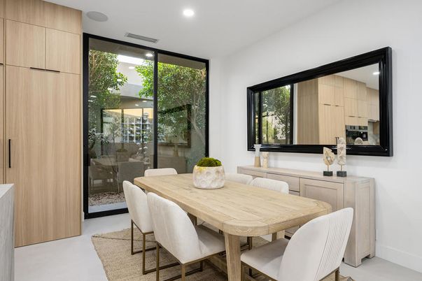 Dining room, Interior, Recessed Lighting