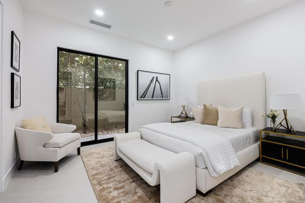Bedroom, Interior, Recessed Lighting