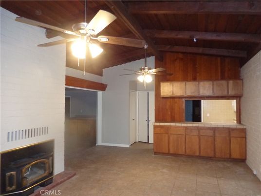Empty room, Fireplace, Interior, Wooden Beams, Wooden Ceilings