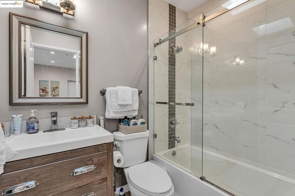 Bathroom, Glass Shower, Interior, Marble Walls