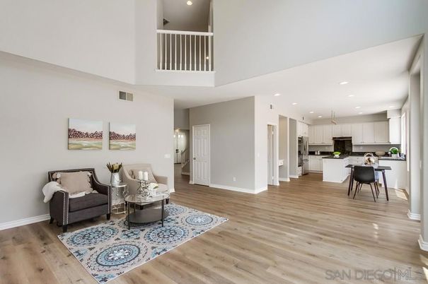 Dining room, Interior, Kitchen, Recessed Lighting, Wood Texture Flooring
