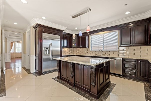 Interior, Kitchen, Pendant Lights, Recessed Lighting, Stainless Steel Appliances