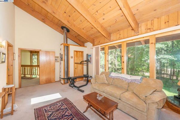 Fitness Equipment, Interior, Living room, Wooden Beams, Wooden Ceilings