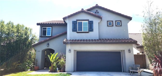 Attached, Exterior, Facade, Spanish Mediterranean
