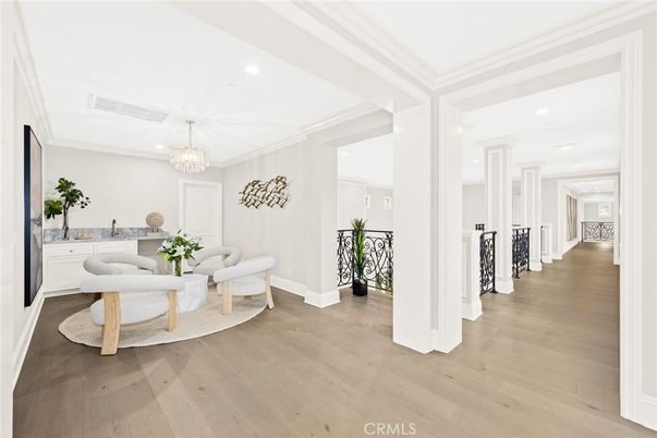 Chandelier, Interior, Recessed Lighting, Wood Texture Flooring