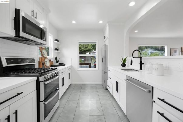 Interior, Kitchen, Recessed Lighting, Stainless Steel Appliances