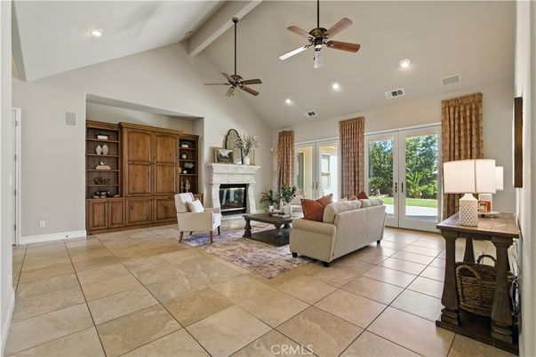 Fireplace, Interior, Living room, Recessed Lighting