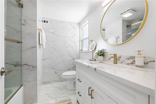 Bathroom, Glass Shower, Interior, Marble, Marble Walls