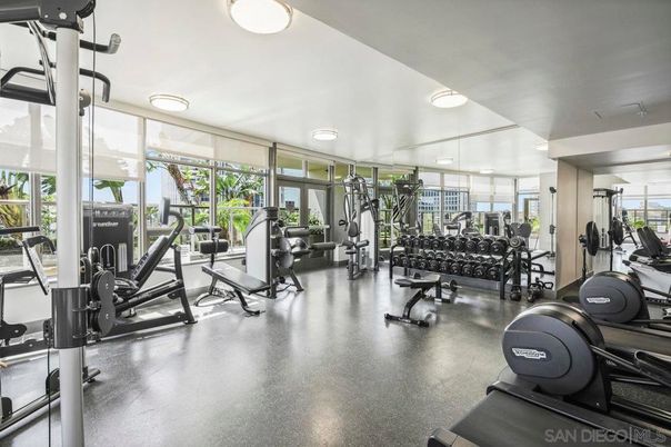Fitness Equipment, Gym, Interior, Recessed Lighting