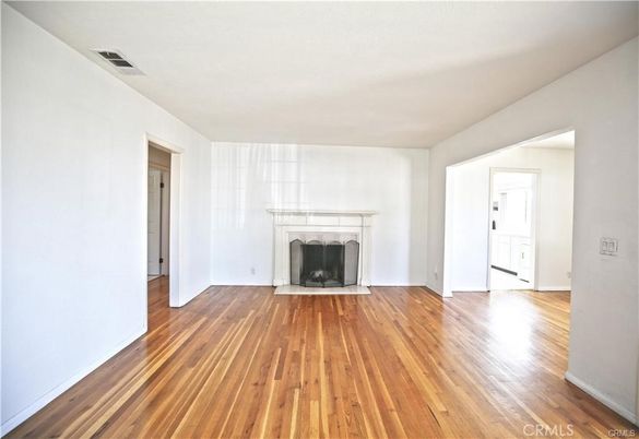 Empty room, Fireplace, Interior, Wood Texture Flooring