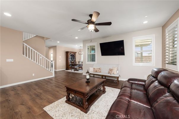 Chandelier, Dining room, Interior, Living room, Recessed Lighting, Wood Texture Flooring