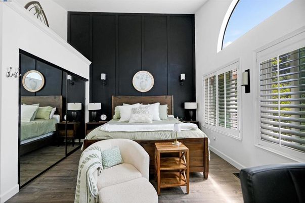 Bedroom, Interior, Wood Texture Flooring, Wooden Walls