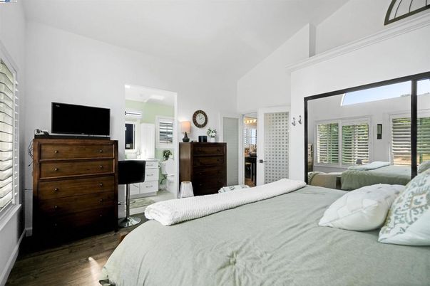 Bedroom, Interior, Wood Texture Flooring