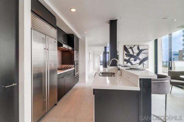 Interior, Kitchen, Recessed Lighting, Stainless Steel Appliances, Water