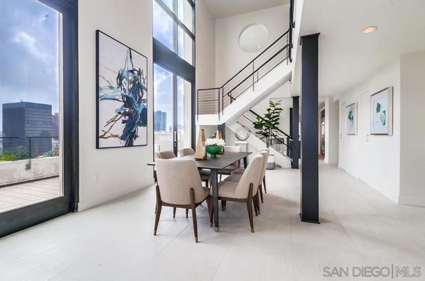 Dining room, Interior, Recessed Lighting